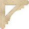 Ekena Millwork Merced Craftsman Rough Sawn Bracket, Douglas Fir, 4"W x 24"D x 24"H BKT04X24X24MRC04RDF - alternate 4